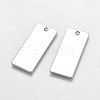 Tarnish Resistant 304 Stainless Steel Rectangle Pendants LS-STAS-R058-02-2