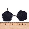 Synthetic Blue Goldstone Pendants G-Q172-02P-3
