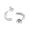 Non-Tarnish 304 Stainless Steel Stud Earing for Women Men STAS-P319-34P-2
