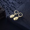 Brass Dangle Hoop Earrings EJEW-BB31945-5
