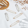 12Pcs 2 Colors Iron Kilt Pins JEWB-LP0002-02-1