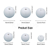 CHGCRAFT 340Pcs Opaque Acrylic Beads MACR-CA0001-36-2