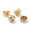 Rhinestone Column Stud Earrings EJEW-H357-04G-A-4