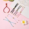 6Pcs 6 Colors Twisted Nylon Cord Silder Bracelets DIY-FS0008-93-8