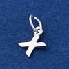 925 Sterling Silver Letter Charms STER-C012-01S-X-2