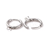 Tarnish Resistant 304 Stainless Steel Huggie Hoop Earring Findings LS-STAS-J400-36P-2