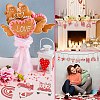 30Pcs 10 Styles Single Face Printed Wood Big Pendants Kit WOOD-CJC0011-11-7