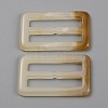 Rectangle Shape Resin Buckle Clasps RESI-WH0035-25C-03-1