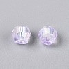 Transparent Spray Painted Glass Beads X1-EGLA-N018-4mm-02-3