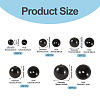 100Pcs 5 Styles Opaque Acrylic Beads MACR-TADJ0001-12B-4