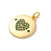 Brass Micro Pave Cubic Zirconia Pendants KK-U033-11G-03-2