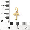 Brass Pave Clear Cubic Zirconia Charms KK-A273-01G-T-3