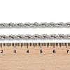 Tarnish Resistant 304 Stainless Steel Rope Chain Necklaces STAS-M174-013P-2