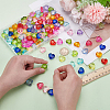 120Pcs 12 Colors Transparent Acrylic Beads TACR-AR0001-29-3