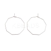 316 Stainless Steel Hoop Earrings Findings STAS-C029-02P-2
