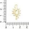 Brass Clear Cubic Zirconia Connector Charms LS-KK-Z094-06G-04-3