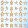 400Pcs 2 Styles Acrylic Imitation Turquoise Beads OACR-SC0002-25-7