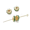 Brass Micro Pave Cubic Zirconia Beads KK-K361-03C-G-1