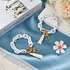 2Pcs Acrylic Cable Chain Bracelet Pendant Decorations AJEW-SC0003-71E-3
