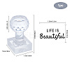 Clear Acrylic Soap Stamps DIY-WH0446-005-4