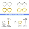 50Pcs Tibetan Style Alloy Bead Frame TIBEB-FS0001-11AG-4