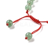 Natural Green Aventurine Braided Bead Bracelets for Women Men BJEW-JB08930-05-6