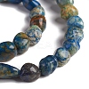 Natural Chrysocolla and Lapis Lazuli Beads Strands X-G-D0002-D52-3