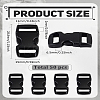 50Pcs POM Plastic Side Release Buckles KY-LP0001-09-2