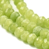 Dyed Natural Malaysia Jade Rondelle Beads Strands G-E316-2x4mm-41-3