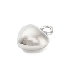 Three-Dimensional Heart Brass Pendants KK-V006-03P-02-3