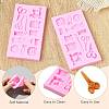 2Pcs Sewing Theme Silicone Chocolate Molds for DIY Baking Making ST-CJ0007-56-3