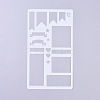 Plastic Reusable Drawing Painting Stencils Templates DIY-G027-F12-1