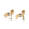 201 Stainless Steel Pendant Pinch Bails X-STAS-P223-16G-1
