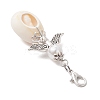 ABS Plastic Imitation Pearl Pendant Docorations HJEW-JM03694-01-5