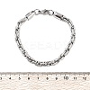 304 Stainless Steel Rope Chain Bracelets for Men Women BJEW-Q038-09P-5