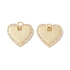 Brass Micro Pave Clear Cubic Zirconia Pendants KK-G415-11G-2