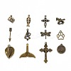 Tibetan Style Alloy Pendants TIBEP-MSMC003-AB-1
