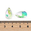 Faceted Teardrop Glass Pendants GLAA-O008-A25-3