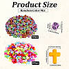 800Pcs 2 Styles Cross Theme Acrylic Beads MACR-PA0001-45C-2