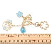 4Pcs Alloy Enamel & Glass Pendant Decorations HJEW-FS00049-5