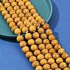 Handmade Fancy Antique Glazed Porcelain Ceramic Round Beads Strands PORC-L019-13mm-02-5