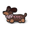 Dachshund with Bib Enamel Pins JEWB-Z048-08EB-02-1