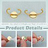 24Pcs 4 Styles Adjustable 304 Stainless Steel Finger Rings Components STAS-PH0006-11-4