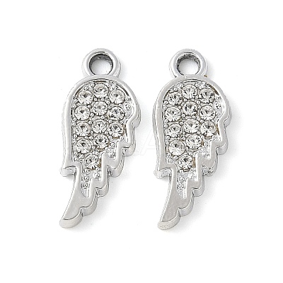 Alloy Crystal Rhinestone Pendants PALLOY-E775-13P-1