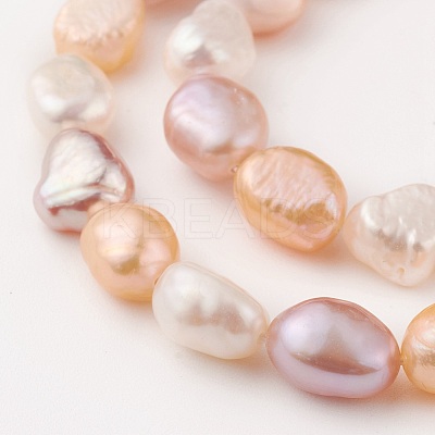 Natural Cultured Freshwater Pearl Beads Strands PEAR-G007-14-1