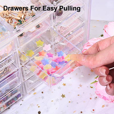 12 Compartment Plastic Storage Box for Office Supplies and Jewelry AJEW-YWC0009-001-1