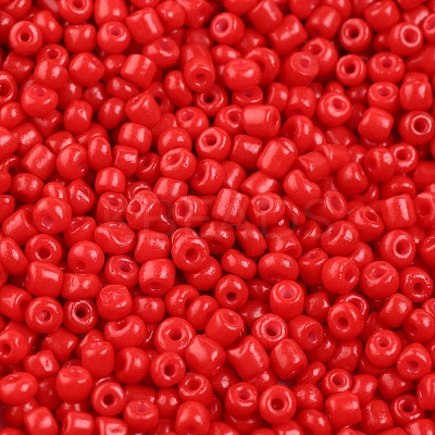 Baking Paint Glass Seed Beads SEED-US0003-4mm-K20-1