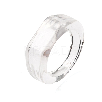 Kids Transparent Acrylic Glue on Ring Base RJEW-P154-01A-02-1