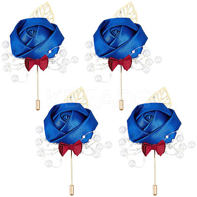 Rose Ribbon Brooch JEWB-WH0010-12A-1