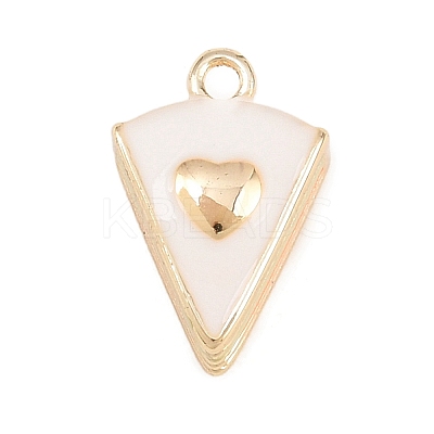 Birthday Brass Enamel Pendants KK-C162-096G-1